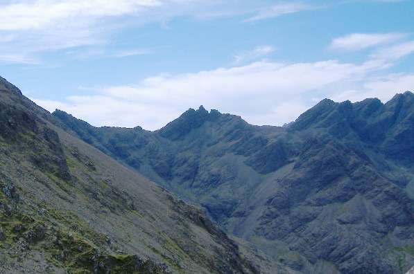 photograph of part of the Cuillin ridge 