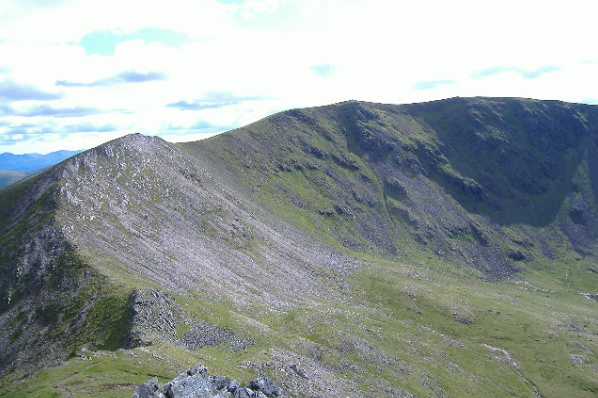 photograph looking back at Beinn Eibhinn 