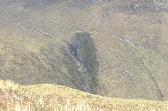 photograph of ravine on Beinn nan Caorach