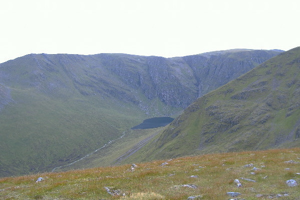 photograph looking back at the crags 