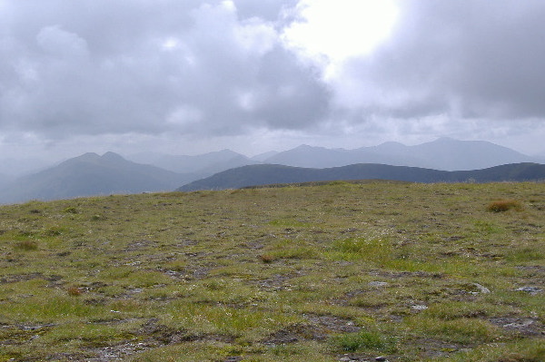 photograph looking south west from the summit of Creag Meagaidh 