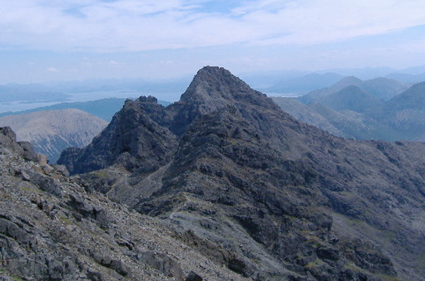 photograph looking east from Bruach na Frithe 