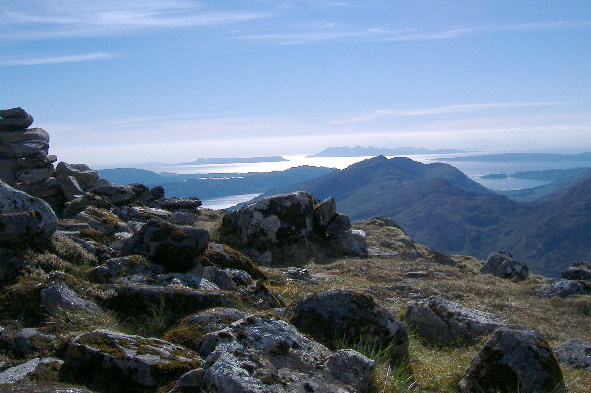 photograph looking out across to the islands