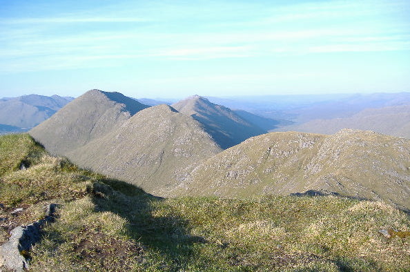 photograph of ridge across to  Sgurr Mor