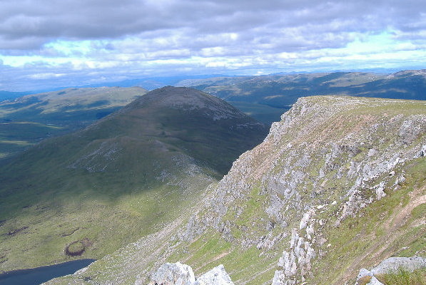 photograph of part of northeast edge of Geal Charn 