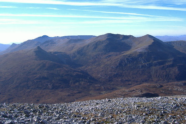 photograph looking across to the Grey Corries. 