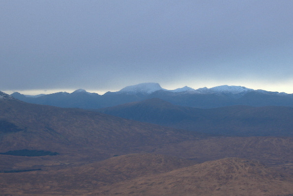 photograph looking north, with Ben Nevis dominating the skyline 