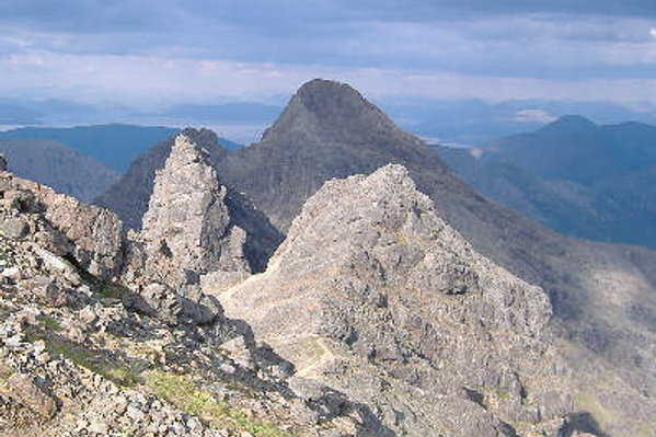 photograph looking east from Bruach na Frithe 