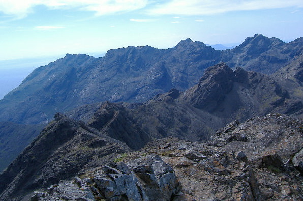 photograph looking south from Bruach a Frithe 