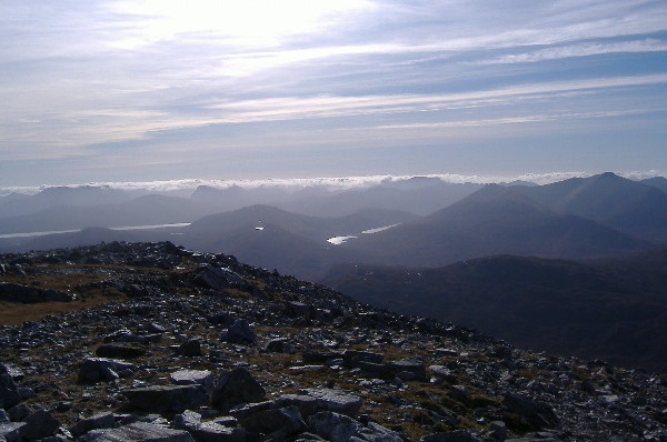 photograph looking south from Stob Coire Easain 