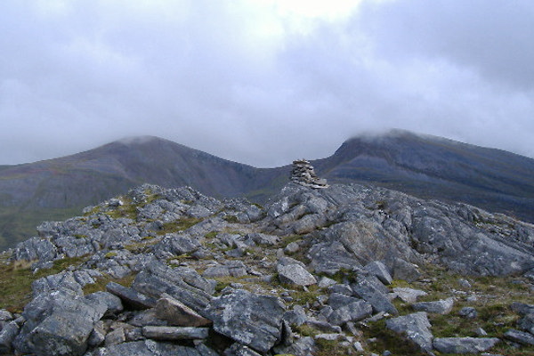 photograph of Stob Coire Easain and Stob a Choire Mheadhoin 