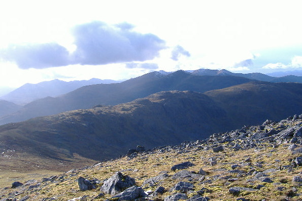 photograph looking back to Stob Coire Sgriodain 