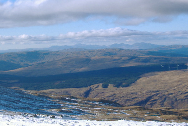 photograph of Mull from Binnein an Fhidhleir 