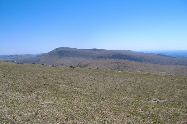 photograph looking across to the summit of Merrick 