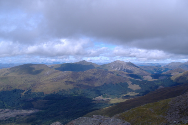 photograph of the two munros above Ballachulish 