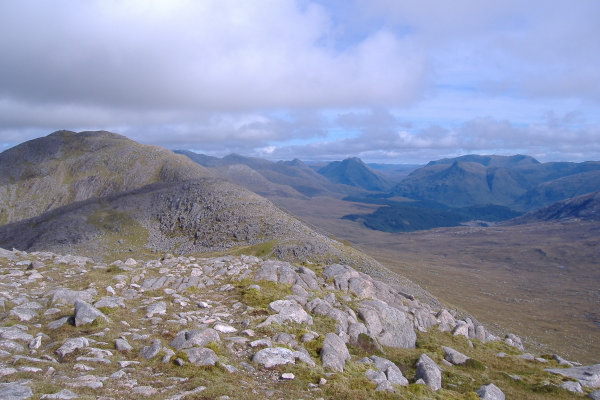 photograph looking over to Beinn Sgulaird and up Glen Etive 