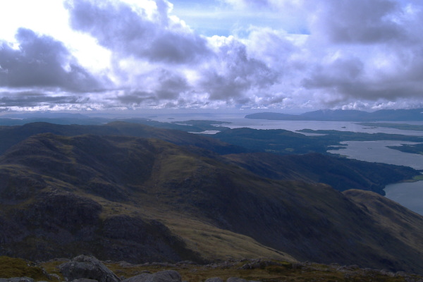 photograph looking southwest over the Firth of Lorne