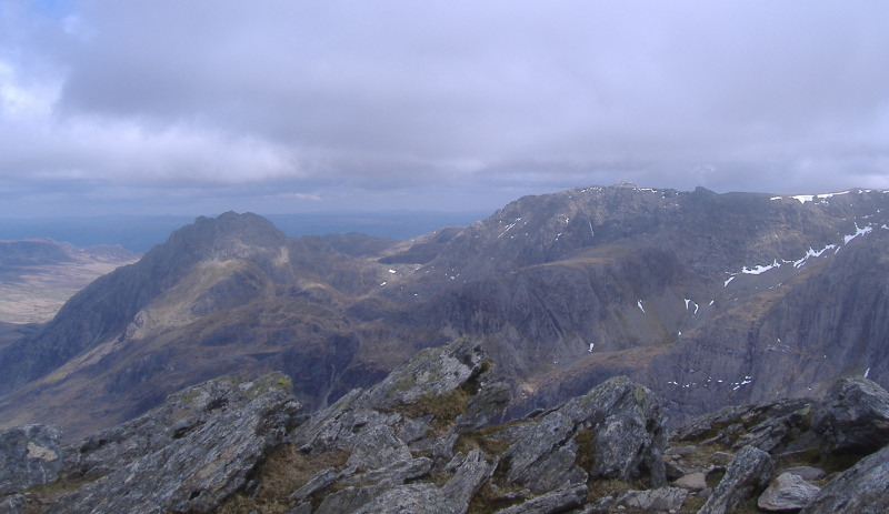 looking across to Tryfan and Glyder Fâch 