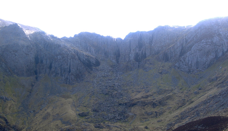 looking up towards the Devil`s Kitchen 