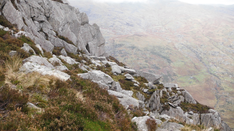  the jumble of rocks that are hiding the route up 