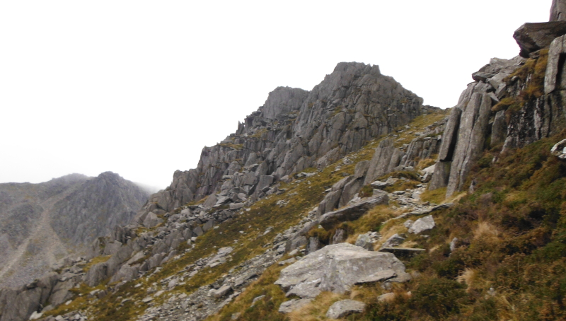  looking up to Far South Peak 