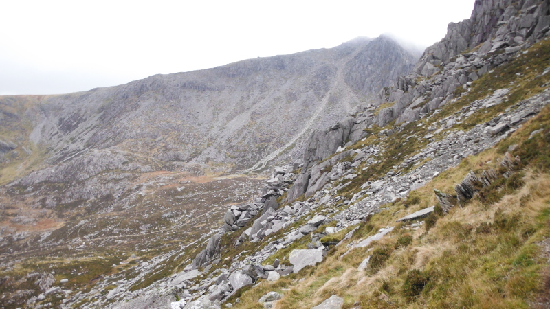  looking down on the path from the upper end of the Heather Terrace 