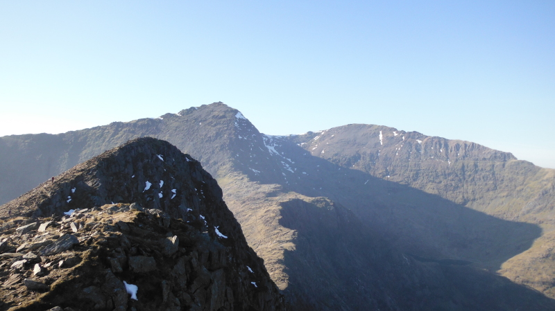  the three peaks of West Peak, Snowdon, and Garnedd Ugain 