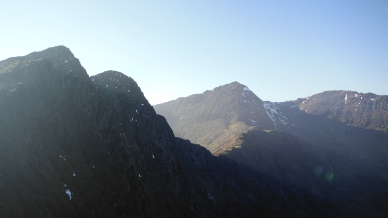  moody lighting on Y Lliwedd, Snowdon, and Garnedd Ugain 