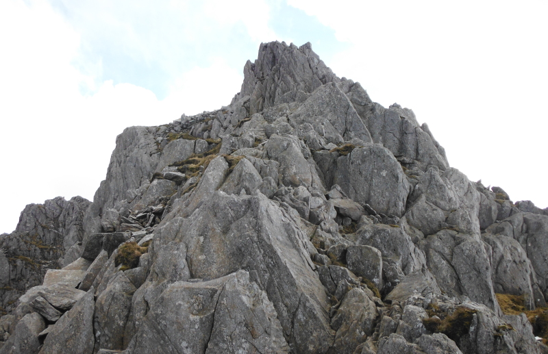  looking upwards above the steep bit 