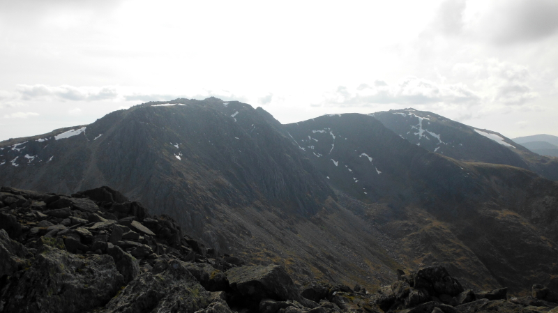  looking across to Glyder Fawr and Glyder Fach 