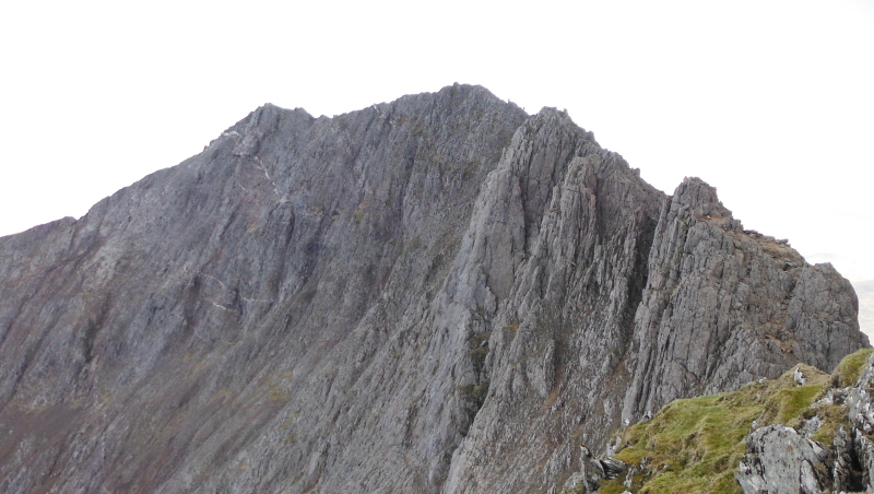  looking back at the upper part of Crib Goch  