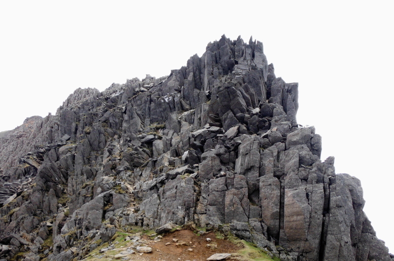  looking up at the bad step  