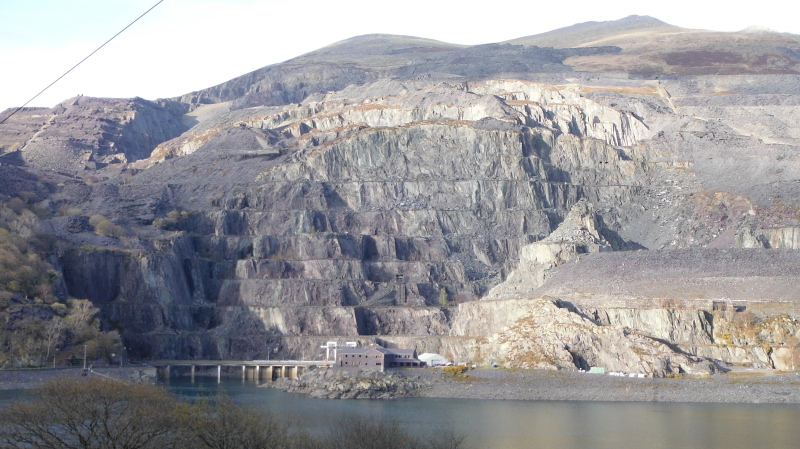  looking across Llyn Peris to the slate quarry 