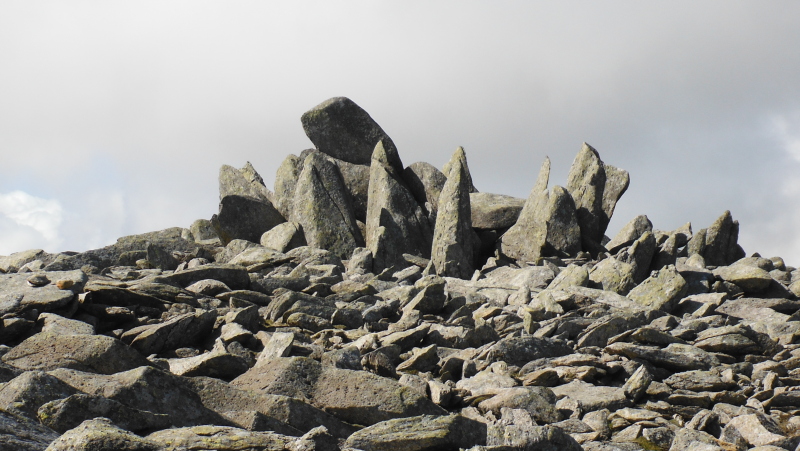  the stone circle on the summit of Glyder Fach  