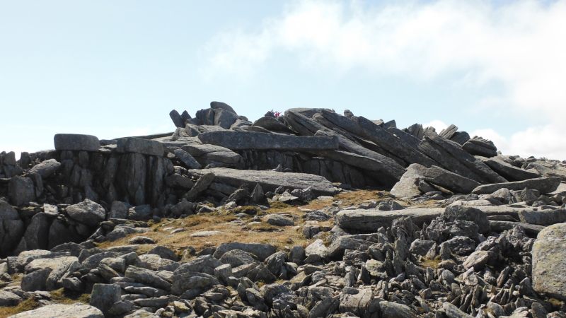  the stone circle on the summit of Glyder Fach  