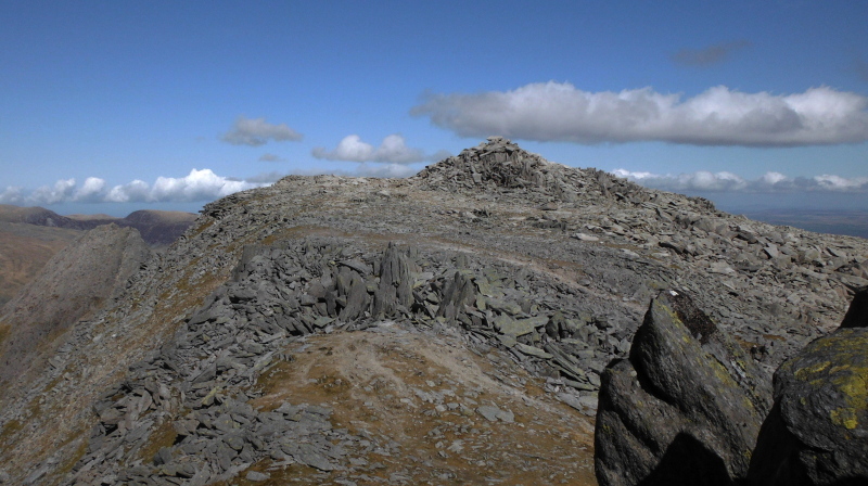  looking back atGlyder Fach from the top of    