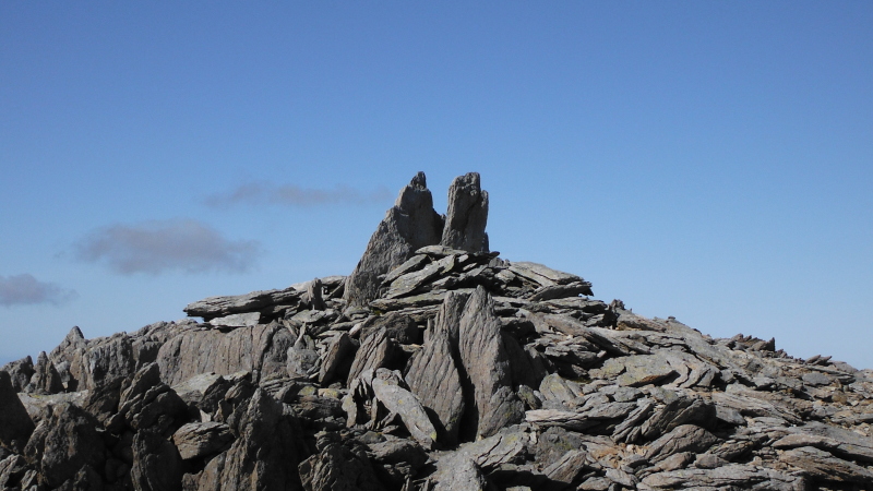  Cain and Abel on the summit of Glyder Fawr  