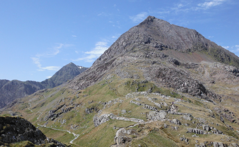  looking up the east ridge of Crib Goch  