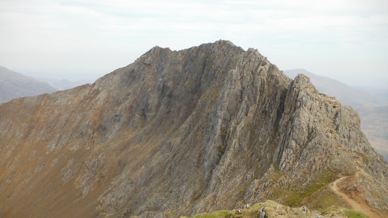  looking back to Crib Goch 