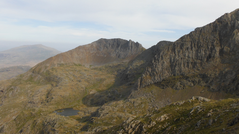  looking down on Cwm Glas 