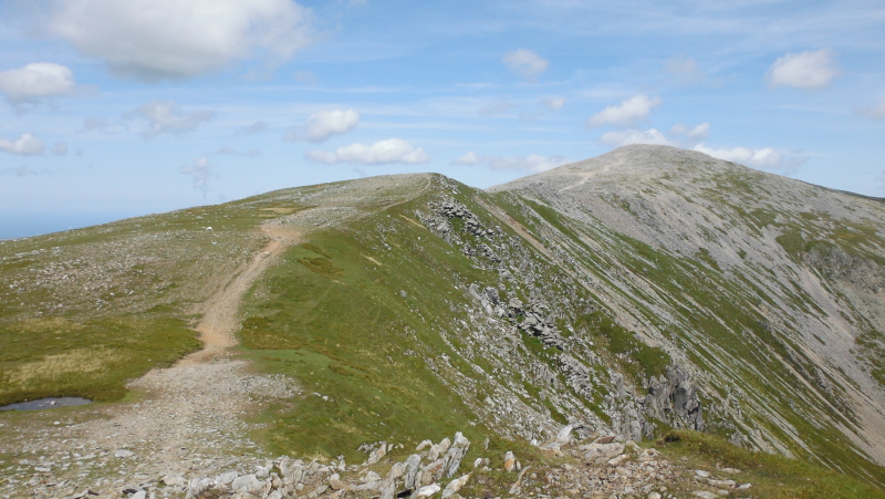  looking up the ridge to Carnedd Dafydd 