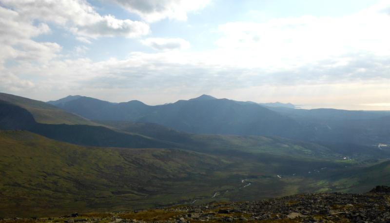  looking across to the Glyders, and right down the coast of the Lleyn Peninsula 