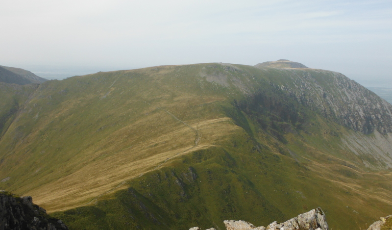  looking up to Mynydd Perfedd 