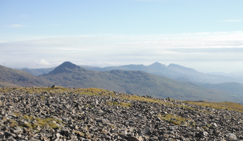  looking across to Yr Aran and the Moelwynion