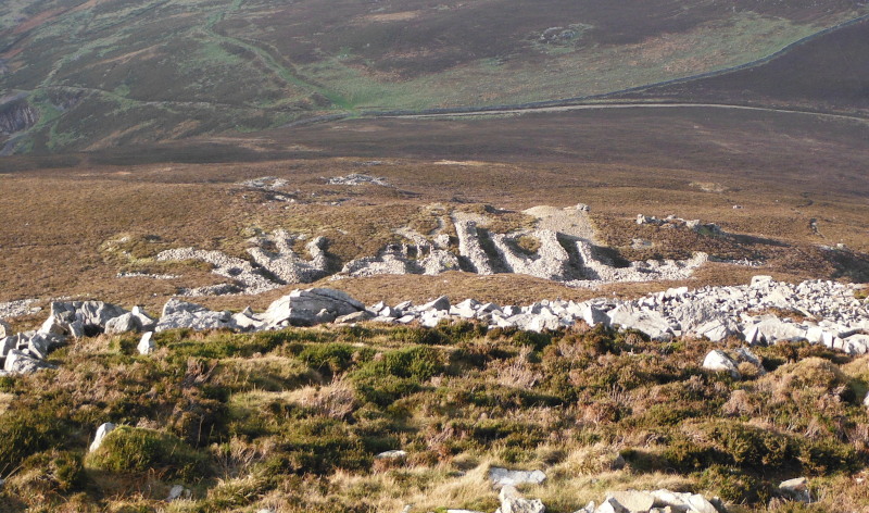  the dry stone walls - are they letters ? 