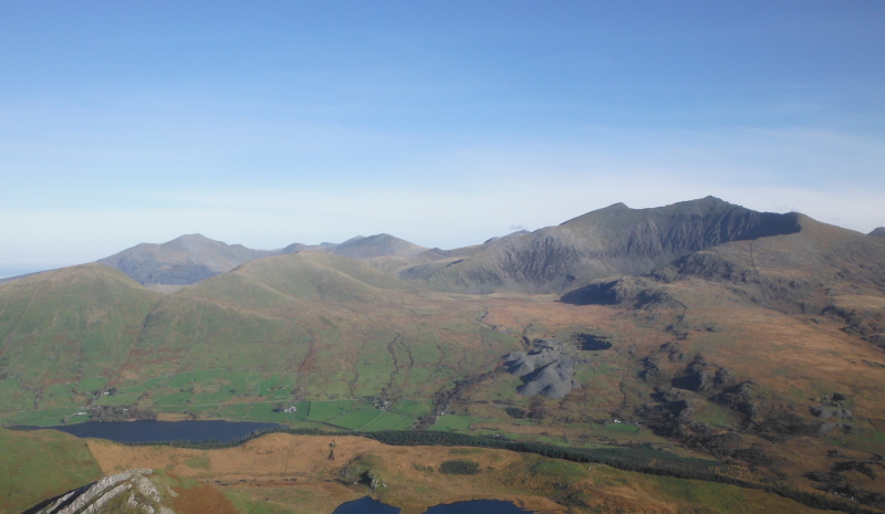  looking across to the Glyders and the Snowdon block 