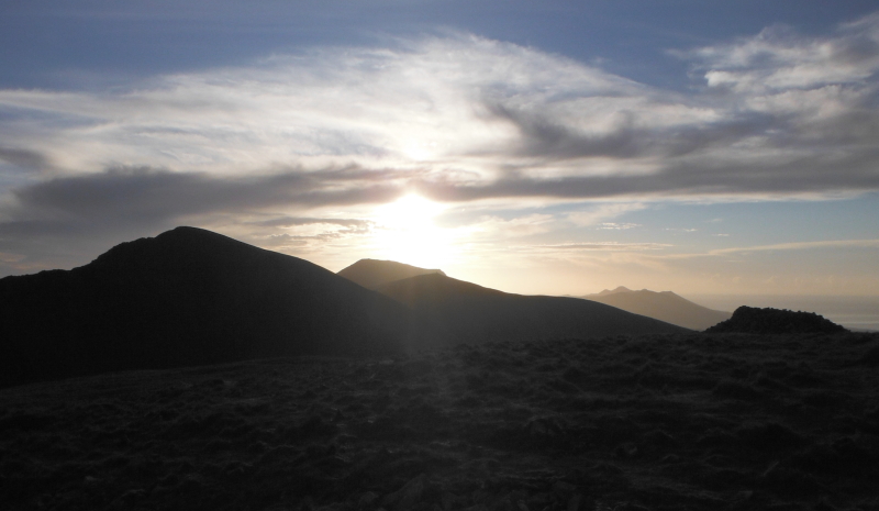  looking back to Trum y Ddysgl and Mynydd Tal-y-mignedd 