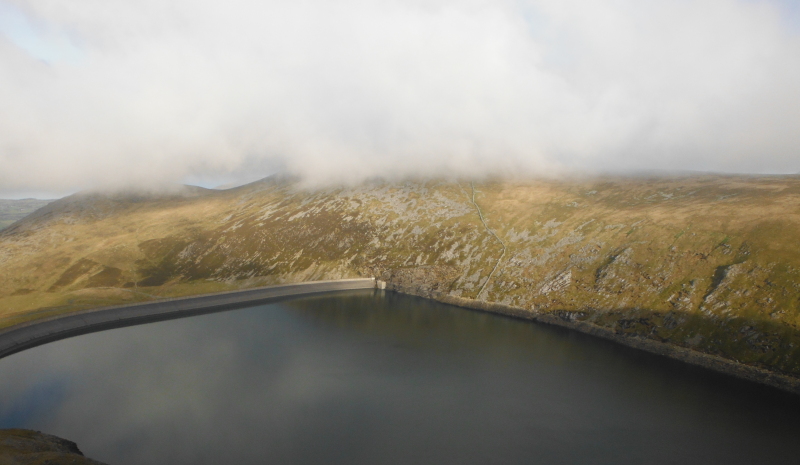  looking across to Carnedd Filiast, with more cloud on the summit