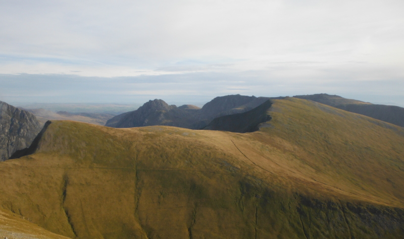  looking across to Foel-goch, Y Garn, and the Glyders