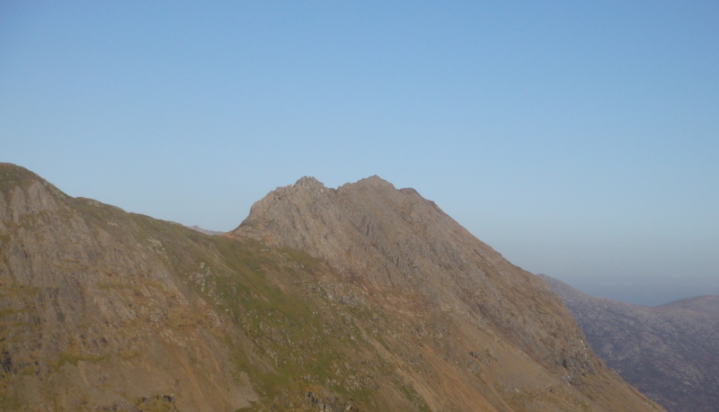  looking up to Crib Goch 